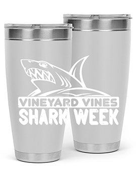 vineyard vines Shark Week Style 8#- shark  fish- Tumbler