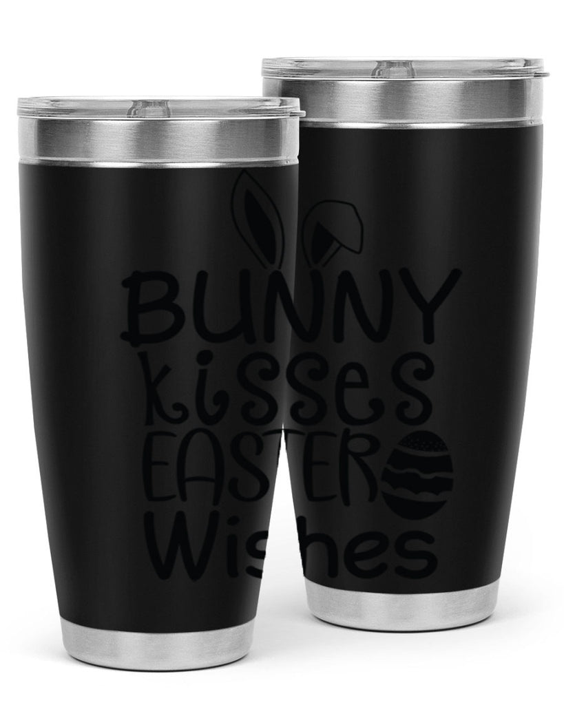 Bunny kisses easter wishes  94#- spring- Tumbler