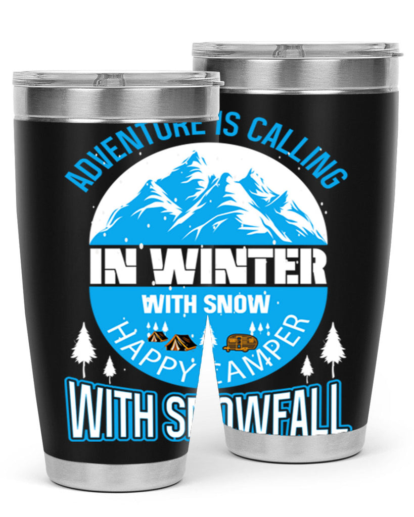 Camping Winter 39#- winter- Tumbler