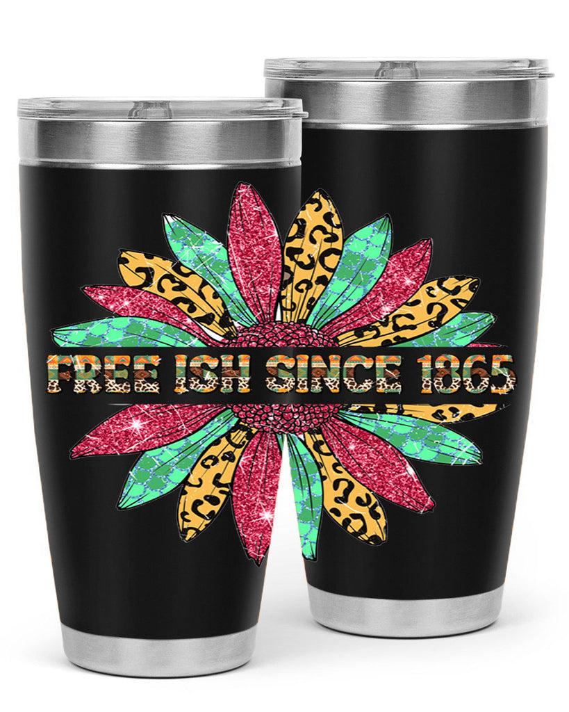 Freeish Since 1865 Sunflower Juneteenth 15#- Juneteenth- tumbler