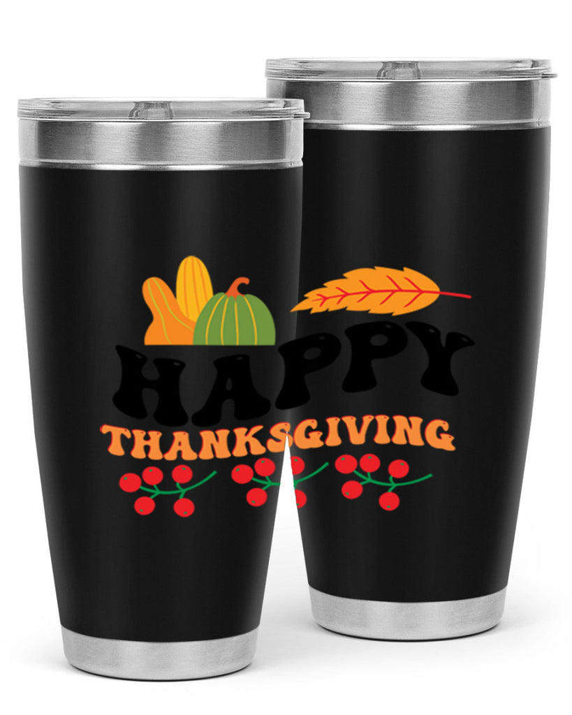 Happy Thanksgiving 251#- fall- Tumbler
