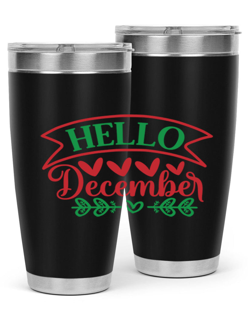 Hello December 159#- winter- Tumbler