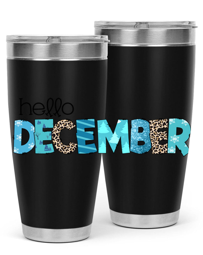 Hello December 187#- winter- Tumbler