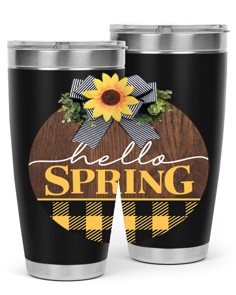 Hello Spring plaid Mockup 204#- spring- Tumbler
