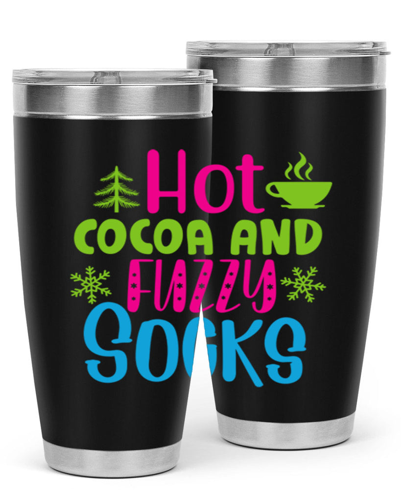 Hot Cocoa And Fuzzy Socks209#- winter- Tumbler