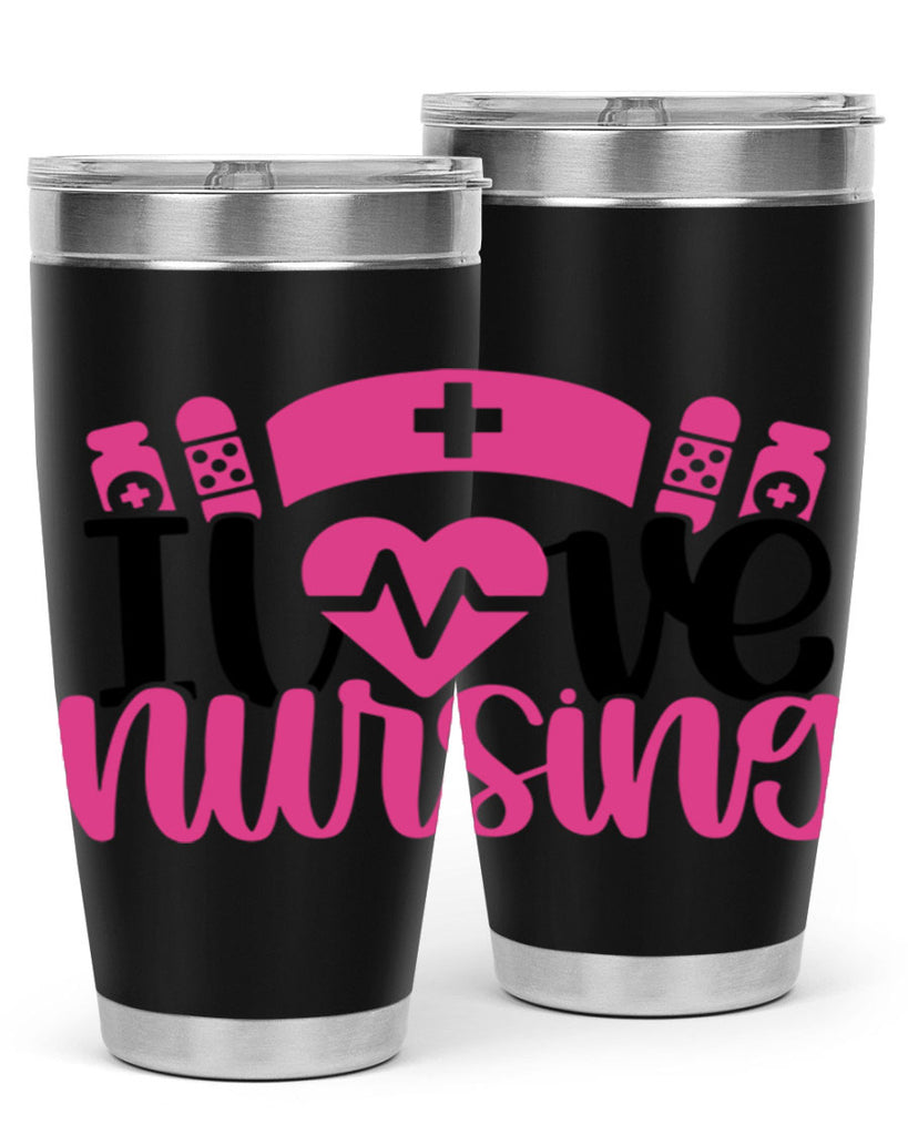 I Love Nursing Style Style 171#- nurse- tumbler