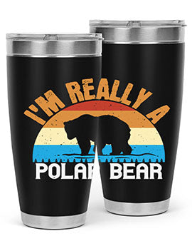I'm Really A Polar Bear 38#- Bears- Tumbler