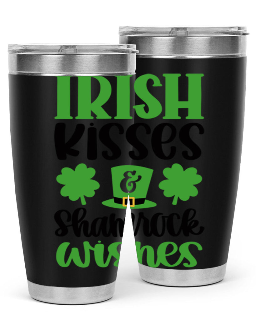 Irish Kisses Shamrock Wishes Style 81#- St Patricks Day- Tumbler