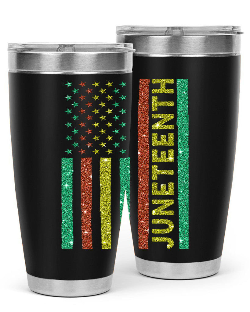 Juneteenth Freedom Day Afro Usa Flag Png 23#- Juneteenth- tumbler