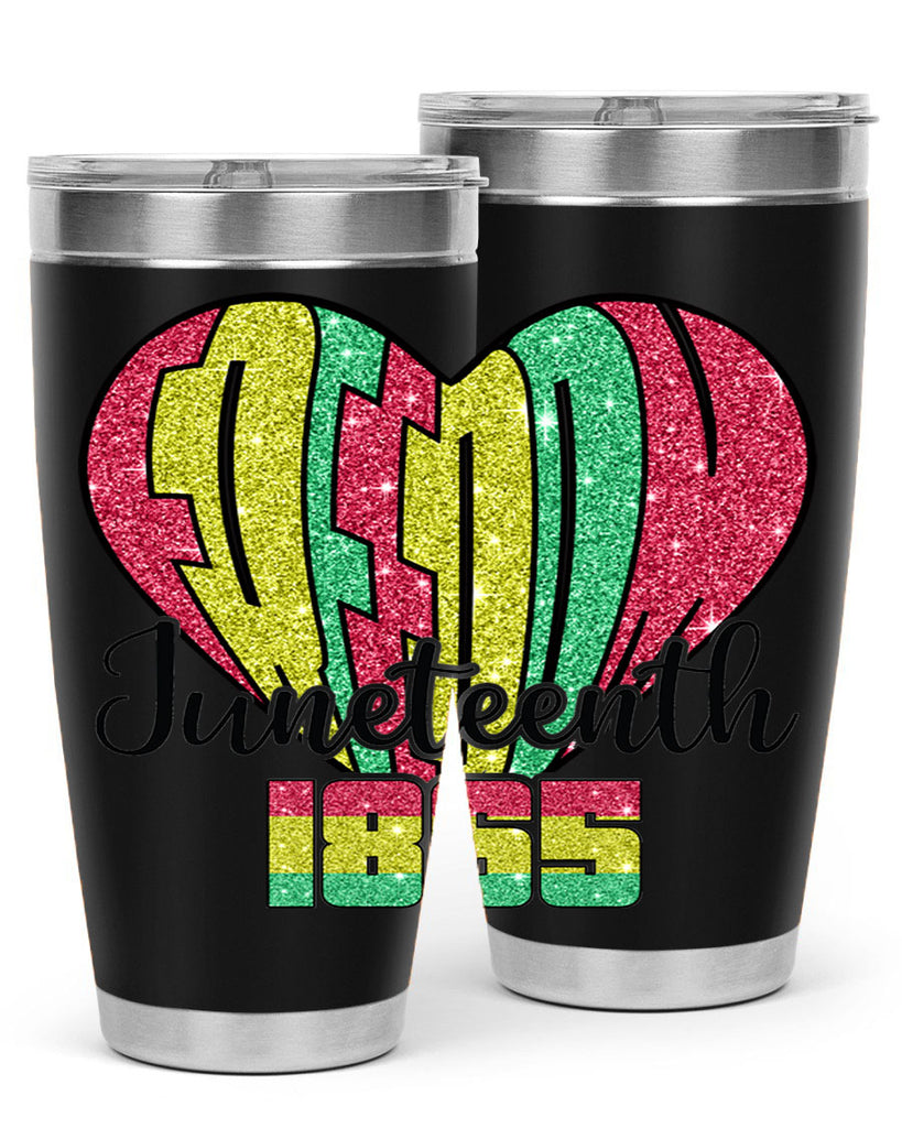 Juneteenth Since 1865 Heart 20#- Juneteenth- tumbler