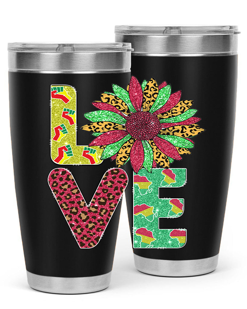 Love Juneteenth Day Fist Sunflower Png 7#- Juneteenth- tumbler