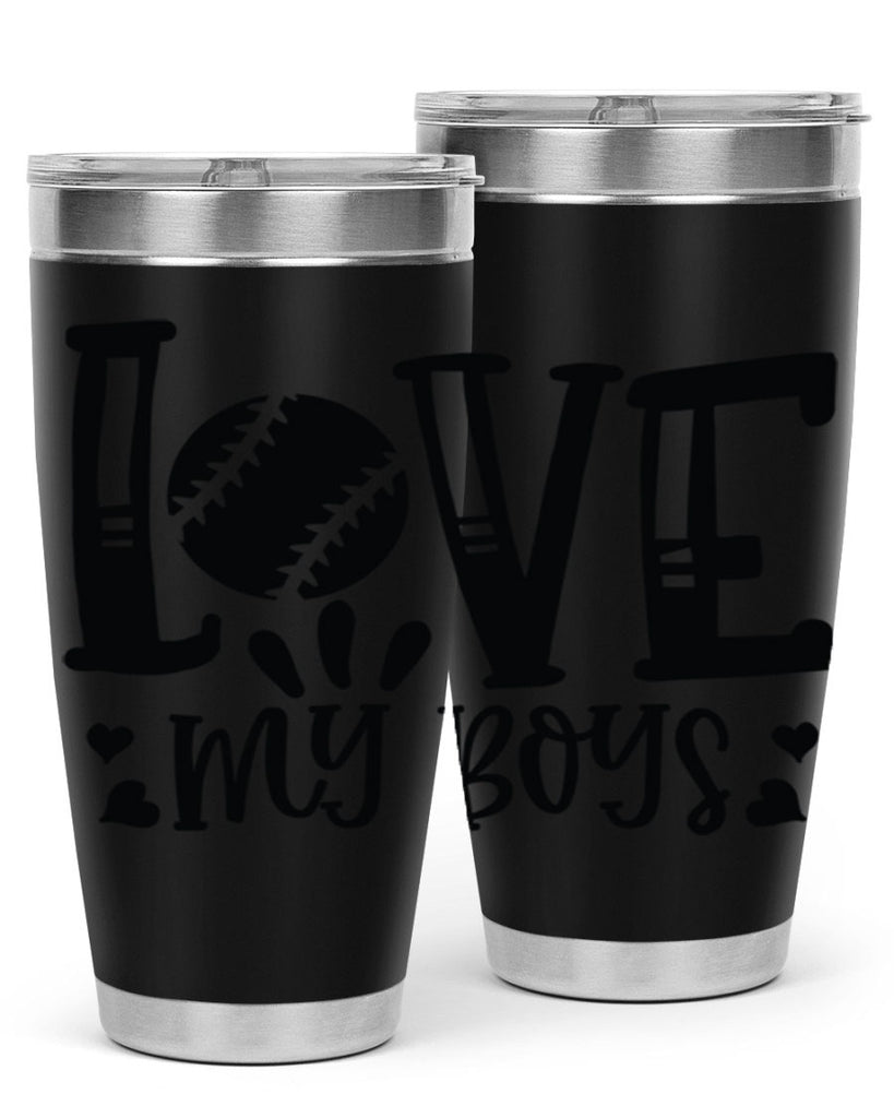 Love My Boys 2053#- baseball- Tumbler