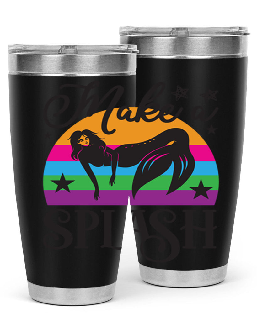 Make a splash 313#- mermaid- Tumbler