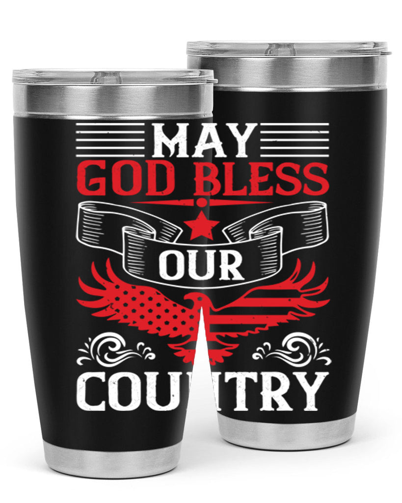 May God bless our country Style 133#- Fourt Of July- Tumbler