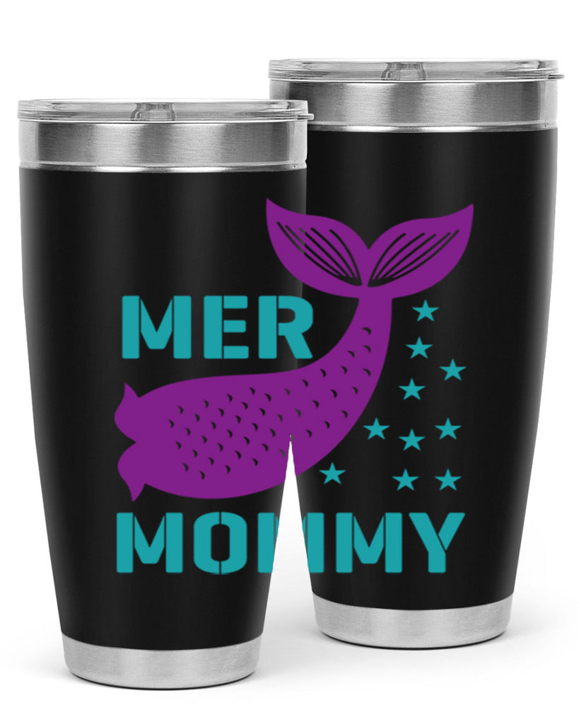 Mer Mommy 342#- mermaid- Tumbler