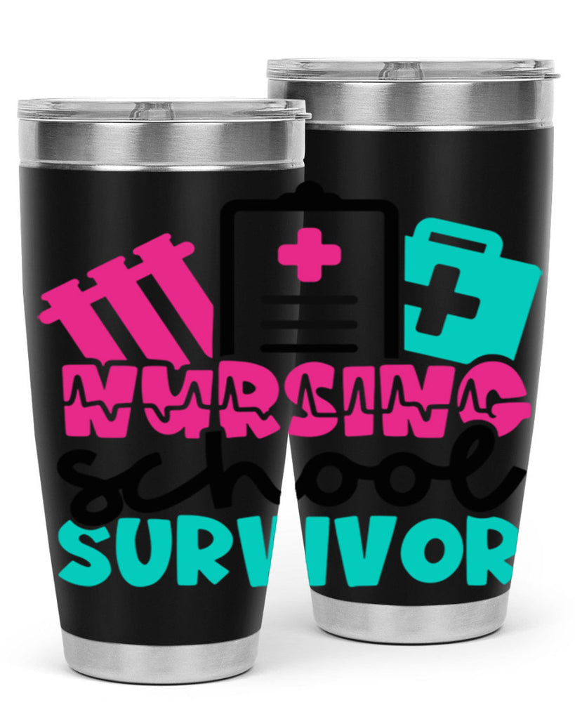 Nursing School Survivor Style Style 62#- nurse- tumbler