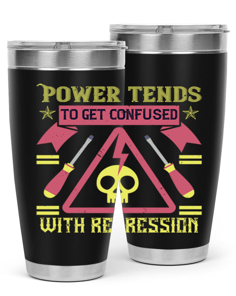 Power tends to get confused with repression Style 17#- electrician- tumbler