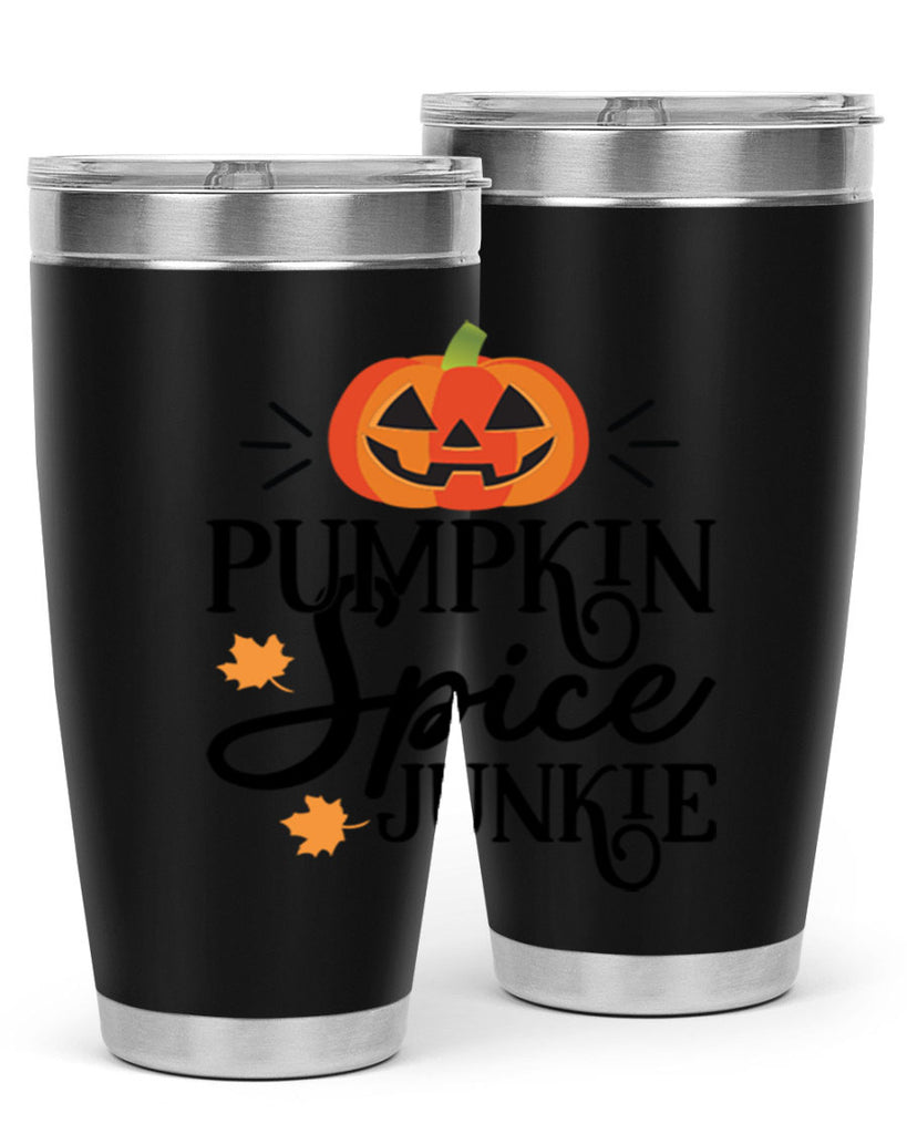 Pumpkinspicejunkie 568#- fall- Tumbler