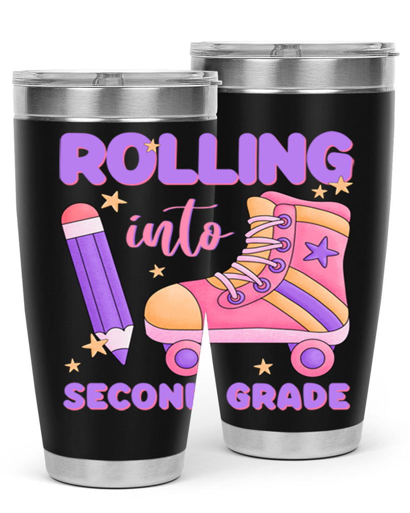 Rolling into 2nd Grade 24#- second grade- Tumbler