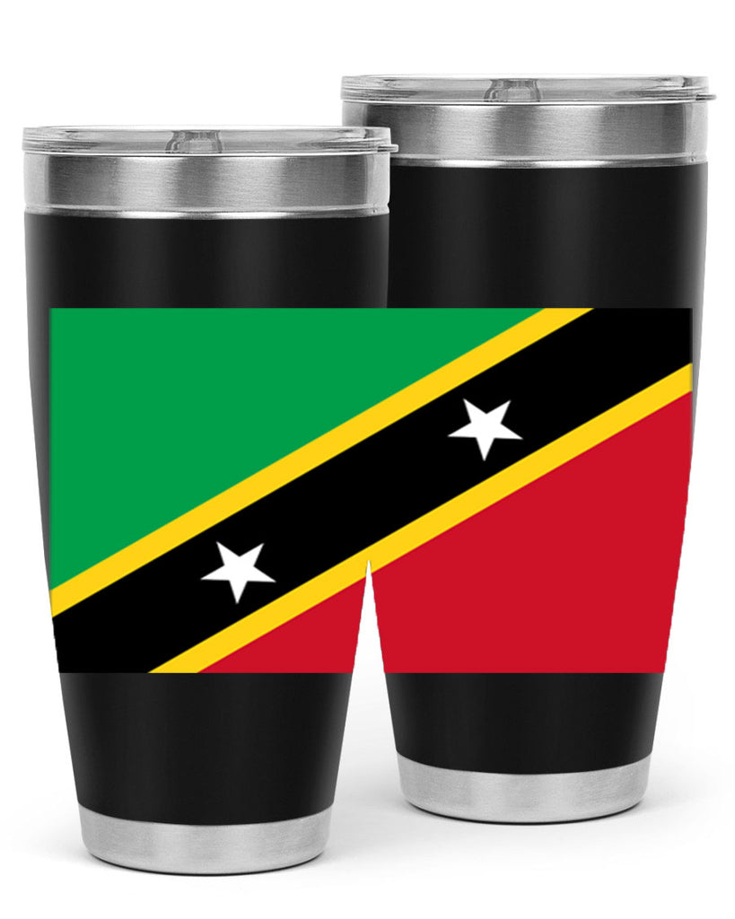 Saint Kitts and Nevis 52#- world flags- Tumbler
