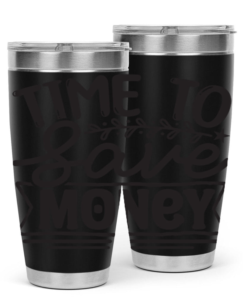 Time to save money 414#- winter- Tumbler