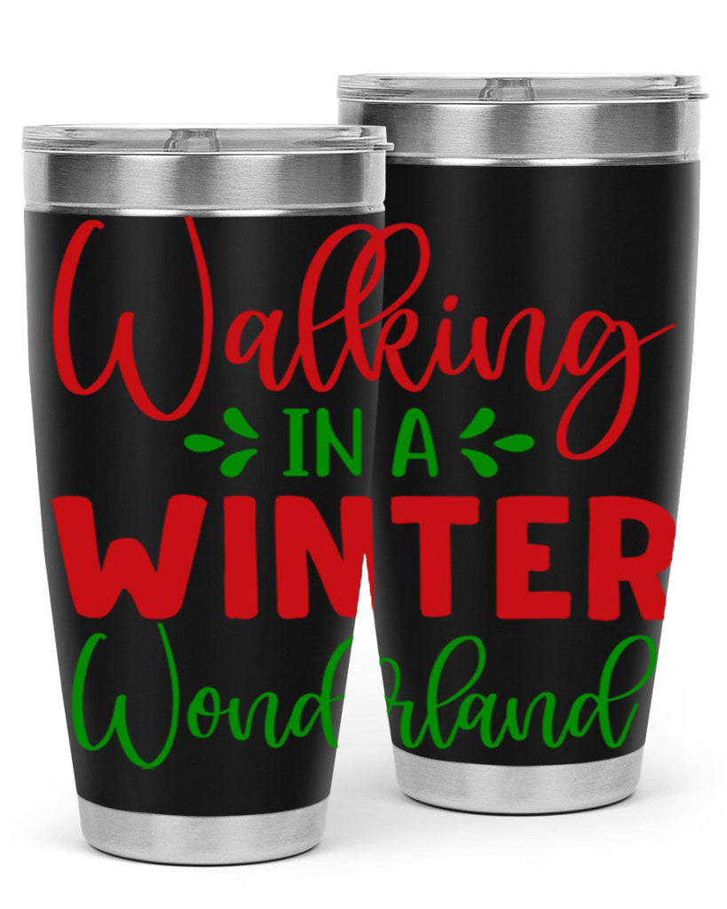 Walking in a Winter Wonderland 436#- winter- Tumbler