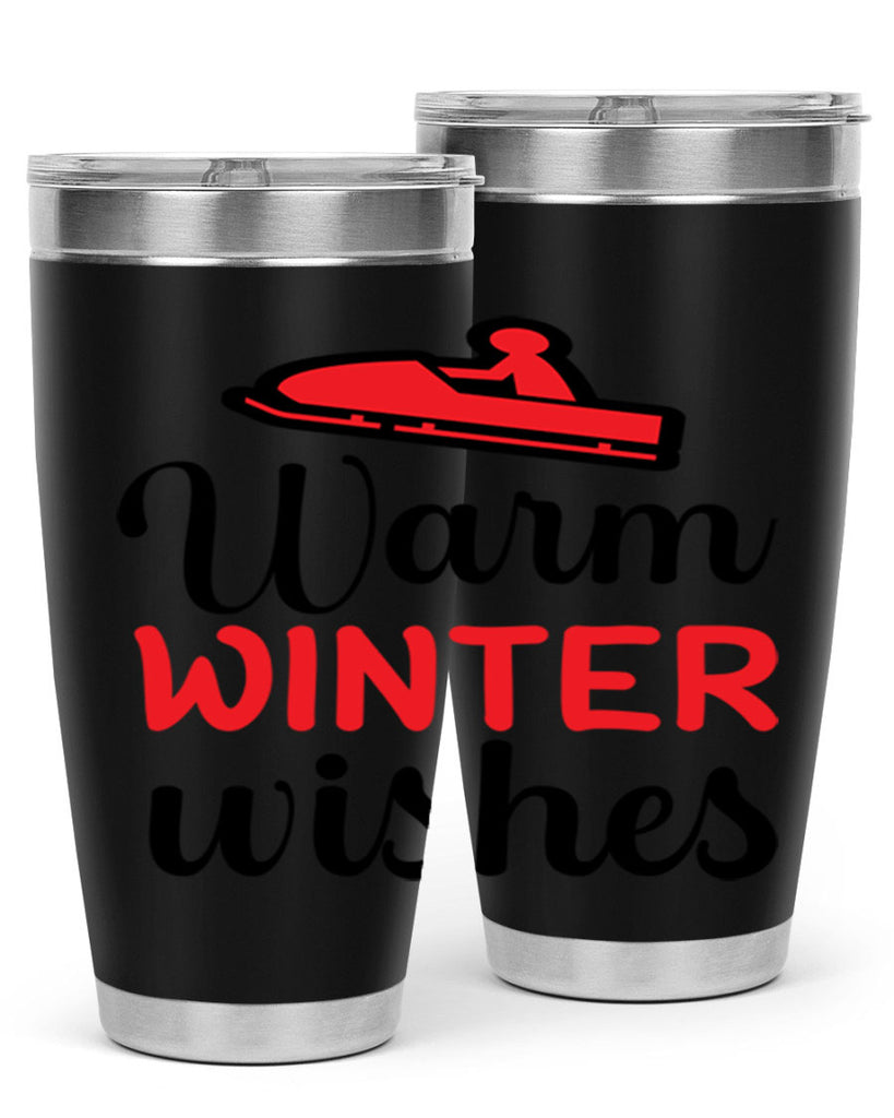Warm winter wishes 452#- winter- Tumbler