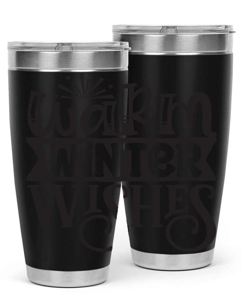 Warm winter wishes 462#- winter- Tumbler