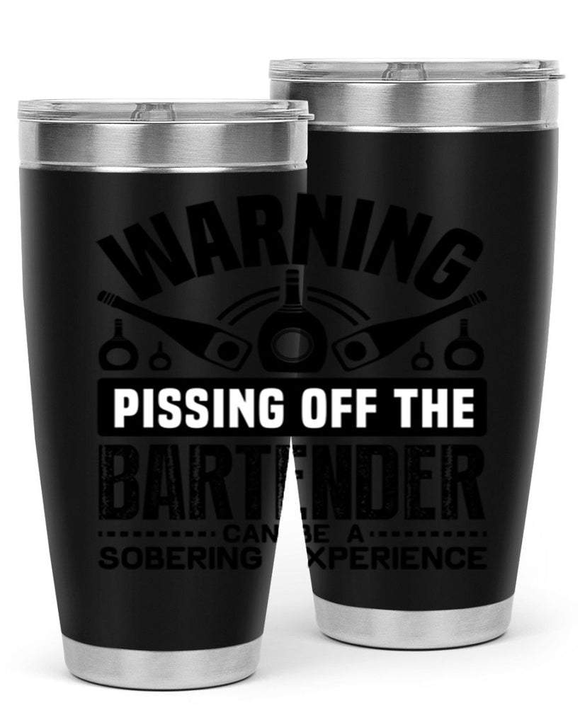 Warning Style 10#- bartender- tumbler