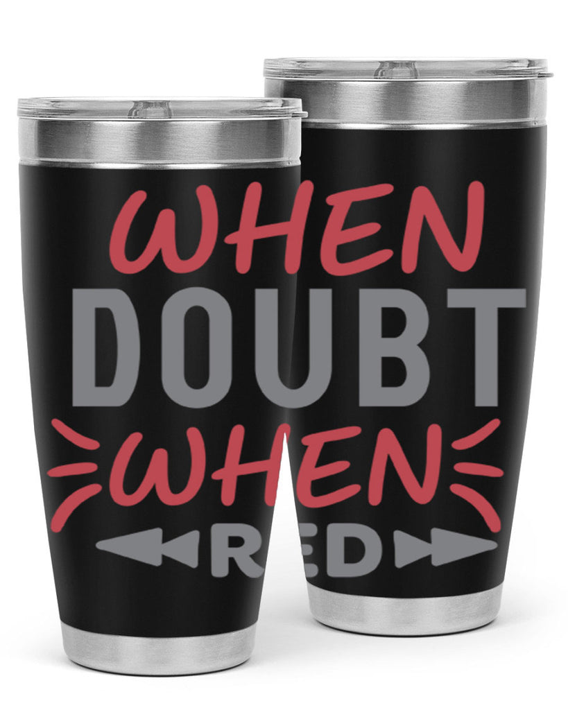 When Doubt Wear Red 154#- fashion- Cotton Tank