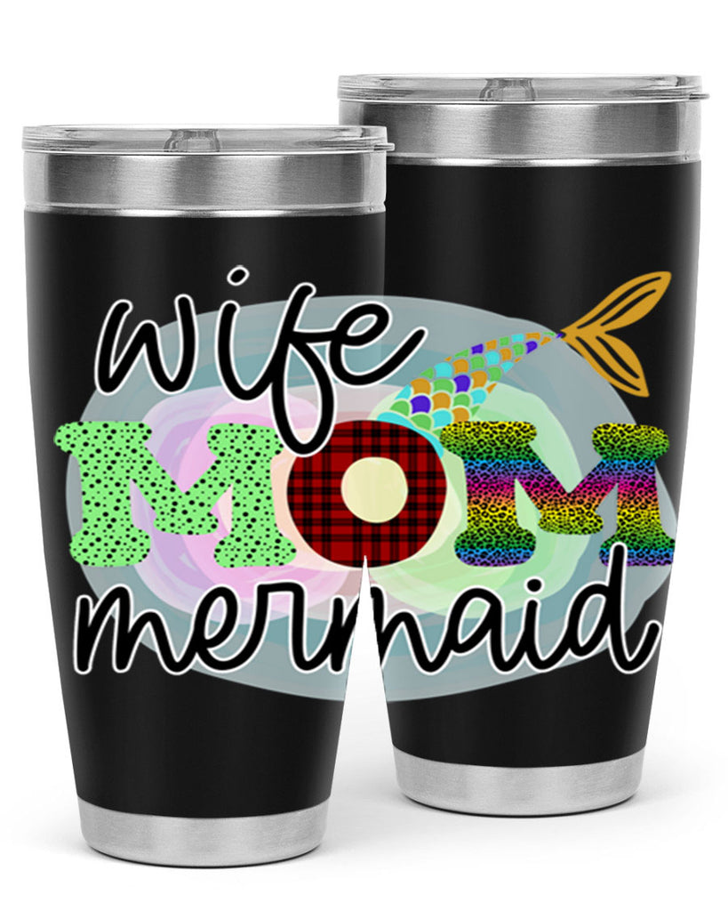 Wife Mom Mermaid 674#- mermaid- Tumbler