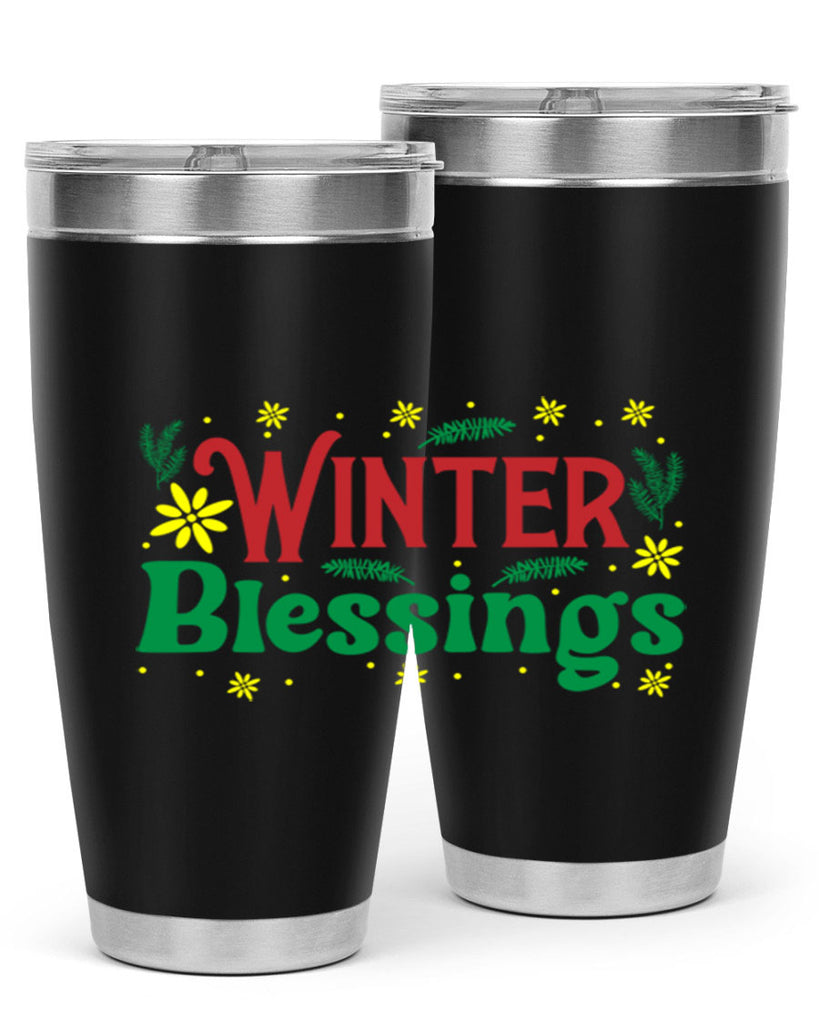 Winter Blessings 548#- winter- Tumbler