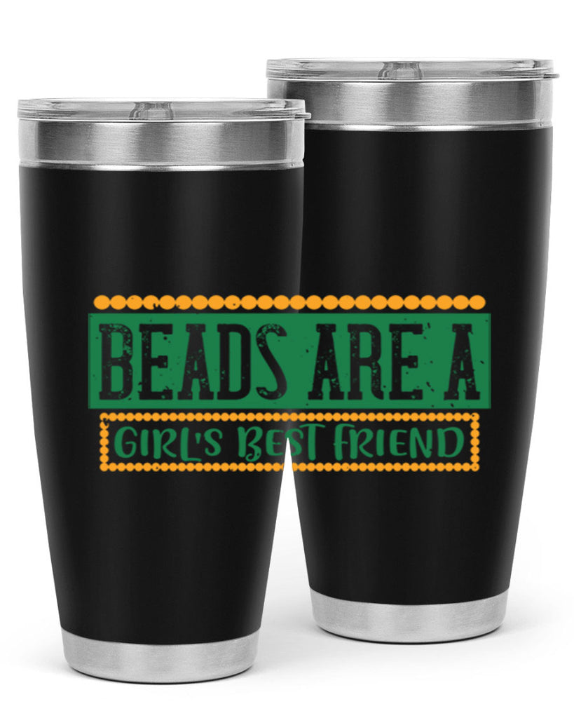 beads are a girls best friend 29#- mardi gras- Tumbler