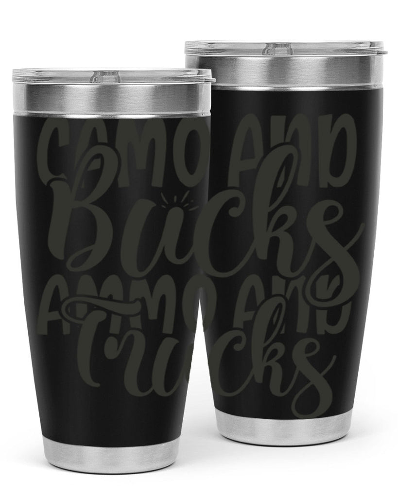 camo and bucks ammo and trucks 18#- hunting- Tumbler