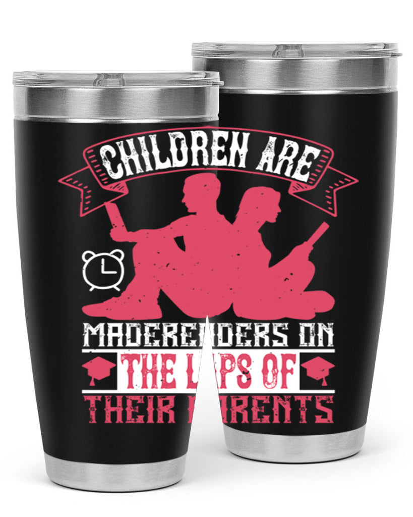 children are made readers on the laps of their parents 73#- reading- Tumbler