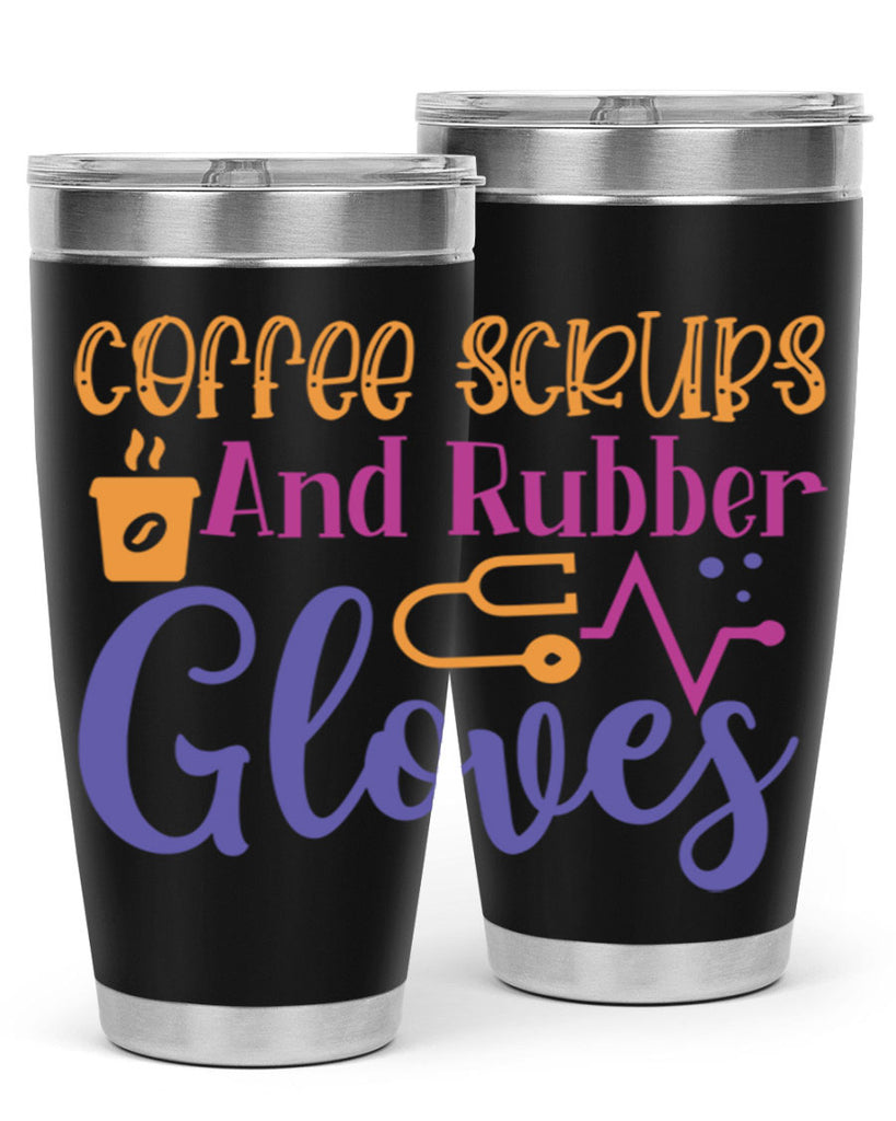 coffee scrubs and rubber gloves Style 392#- nurse- tumbler