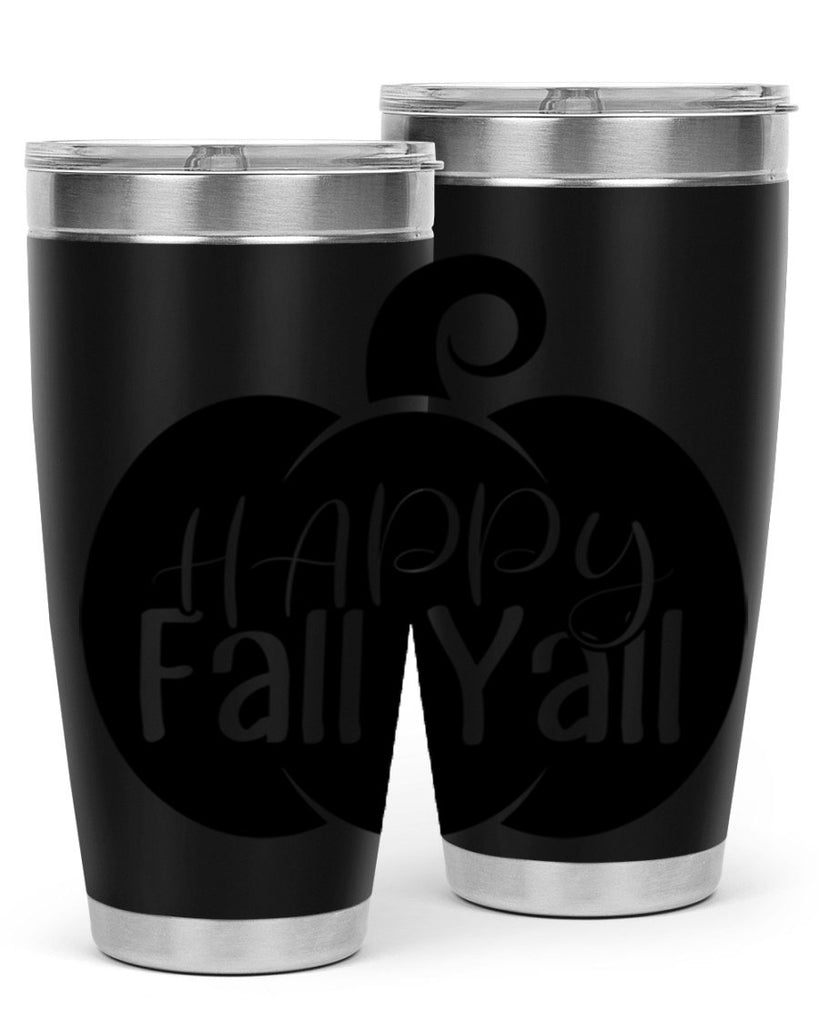 happy fall yall 235#- fall- Tumbler