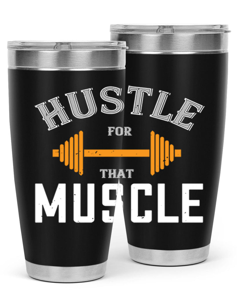 hustel for that muscle 92#- gym- Tumbler