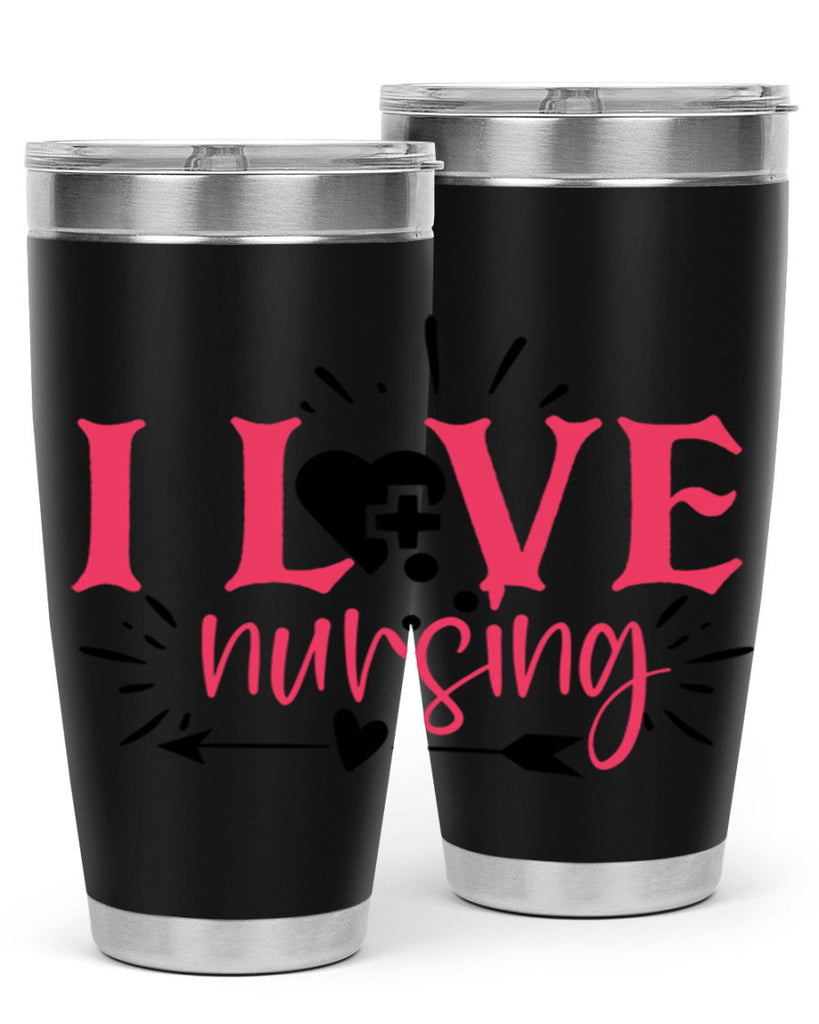 i love nursing Style 380#- nurse- tumbler
