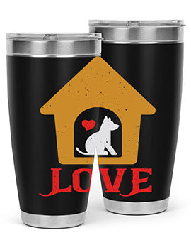 love Style 161#- dog- Tumbler