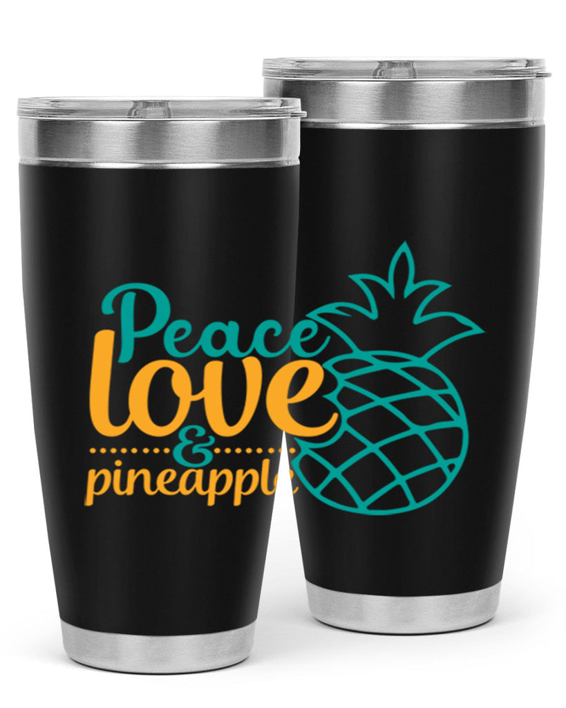 peace love pineapple Style 82#- summer- Tumbler
