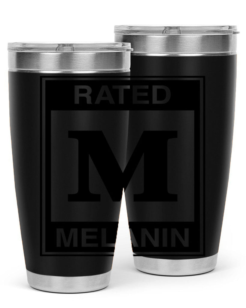 ratedm melanin 44#- black words phrases- Cotton Tank
