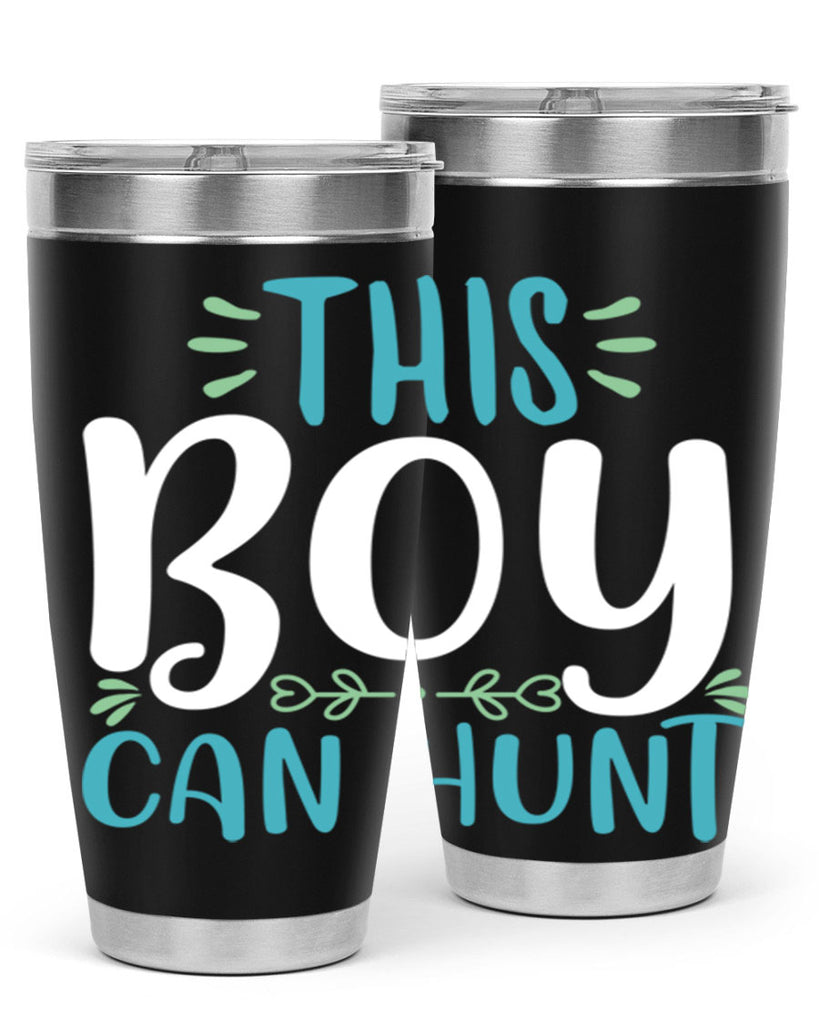 this boy can huntt 1#- easter- Tumbler