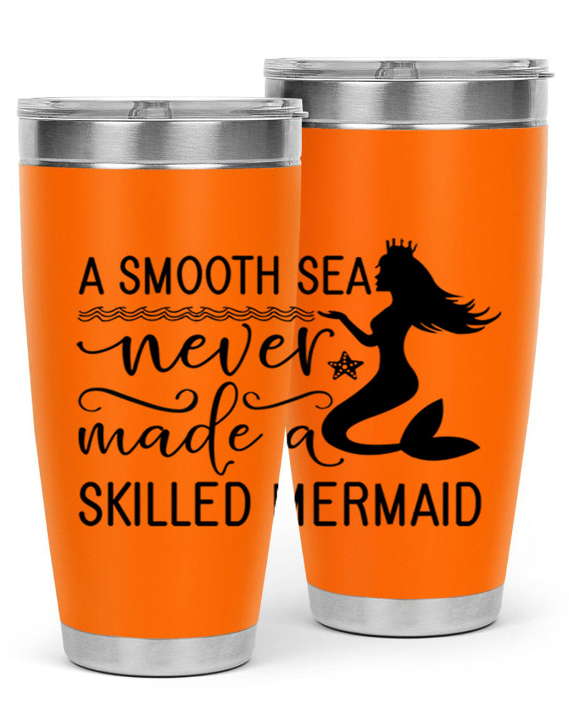 A smooth sea never made 12#- mermaid- Tumbler