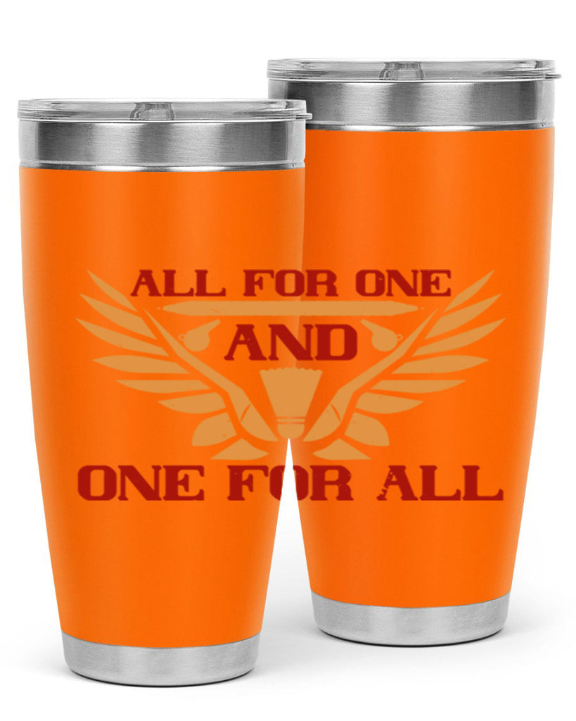 All for one and one for all 2360#- badminton- Tumbler