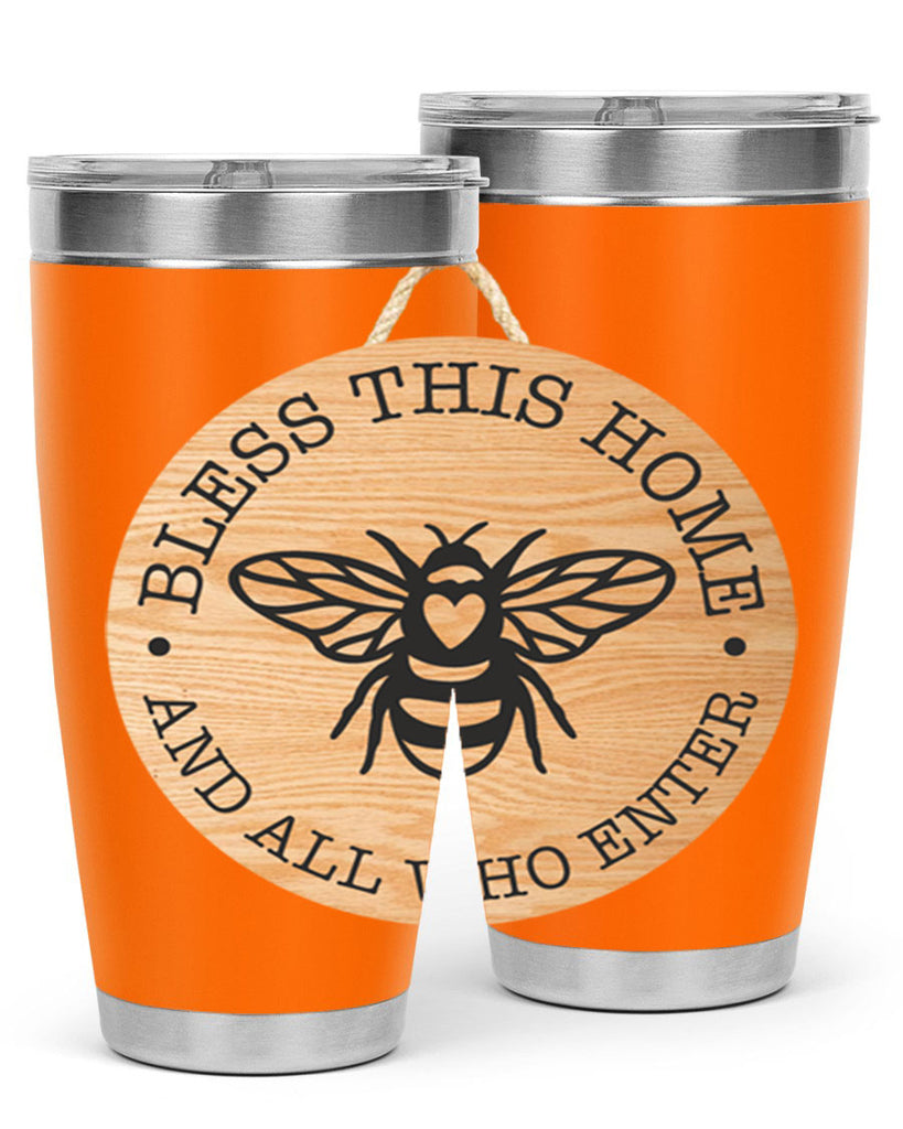 Bless this Home Bee Mockup58#- spring- Tumbler