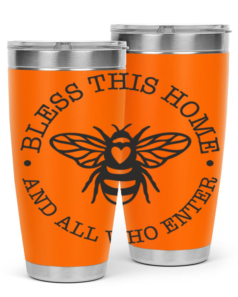 Bless this Home Bee59#- spring- Tumbler