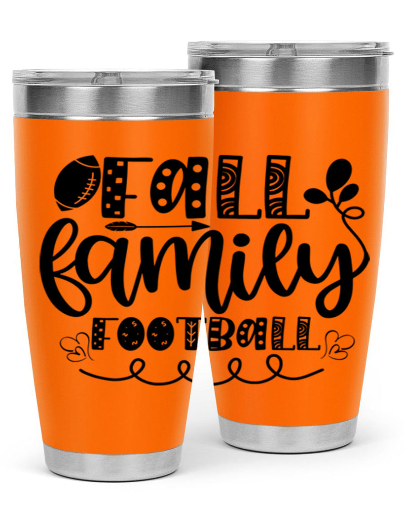 Fall Family Football 99#- fall- Tumbler