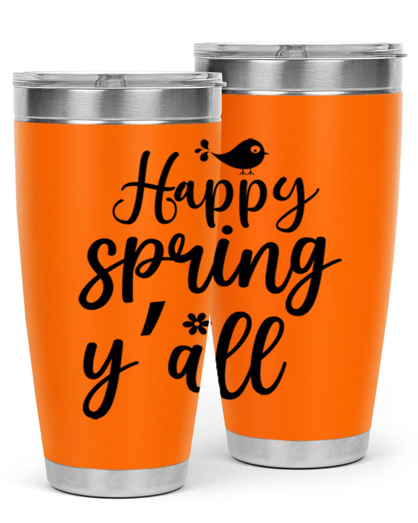 Happy Spring Y'all 167#- spring- Tumbler