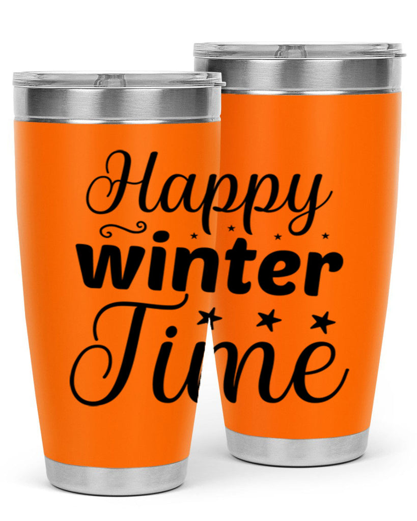 Happy Winter Time 133#- winter- Tumbler
